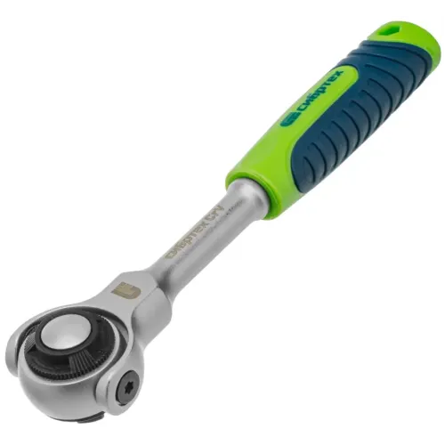 Трещотка СИБРТЕХ поворотная голова, с быстрым сбросом, 1/4