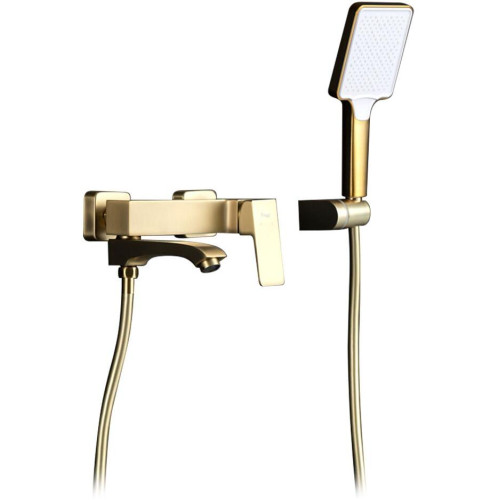 Смеситель для ванны FRAP F3276-3, сатин золотой