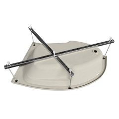 |Ванна акриловая 1ACREAL Мадрид 170х95см на раме, левая