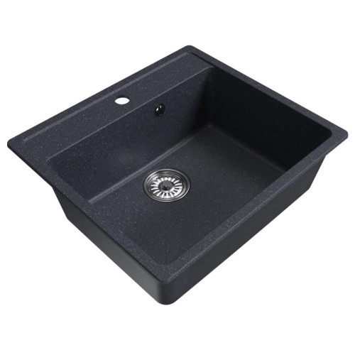 Мойка комп. MIXLINE МЛ-ГМ15 500х560x180мм, антрацит, сифон