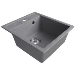 Мойка комп. MIXLINE ML-GM28 450х500x190мм, графит, сифон