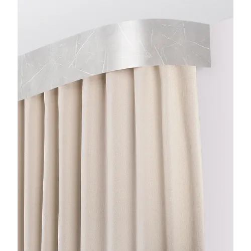 Карниз Ле-Гранд Монолит 7см 2,0м (2ряд) Светло-серый с поворотами (5)