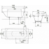 Ванна стальная KALDEWEI Saniform plus 150х70см без ножек, толщина 3,5 мм Mod.361