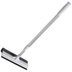 Окномойка с телескопической ручкой, в комплекте 2 насадки из микрофибры с держателем (9848213)