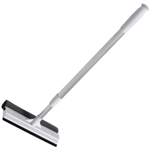 Окномойка с телескопической ручкой, в комплекте 2 насадки из микрофибры с держателем (9848213)