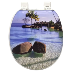 Сиденье для унитаза мягкое с рисунком в ассортименте