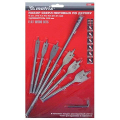 Набор сверл по дереву MATRIX перовых 7 шт (70406)