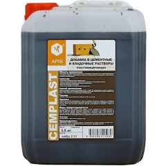 Добавка APIS CEMPLAST пластифицирующая в штукатурные и кладочные р-ры 5,5кг