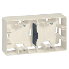 Коробка для наружного монтажа LEGRAND Etika 2 мест. слоновая кость 672540