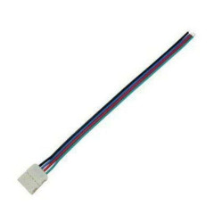 Коннектор ECOLA 15см зажим-провод 4-х конт SMD5050 RGB SC41U1ESB (542067)
