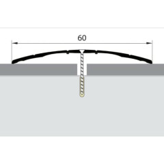 Стык 60мм 0,9 ясень серый