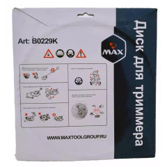 Диск для триммера MAX B0229K 255х25,4х60T с победитовыми напайками
