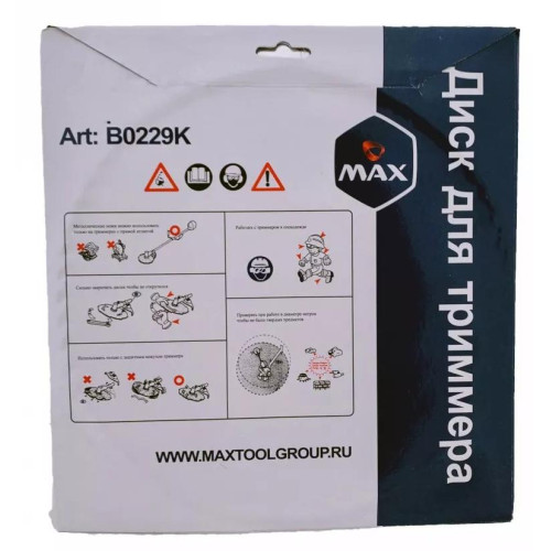 Диск для триммера MAX B0229K 255х25,4х60T с победитовыми напайками