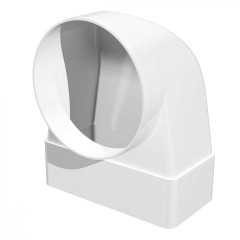 Соединитель угловой плоский канал-круглый канал 511СК10КП