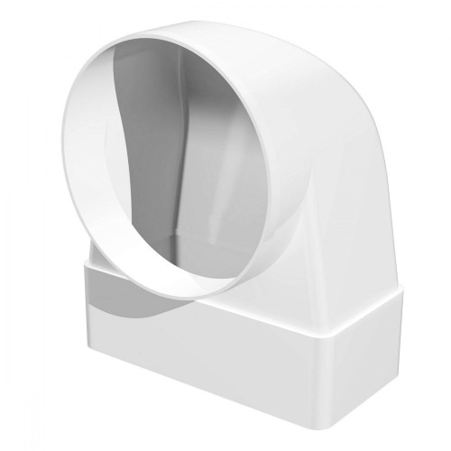 Соединитель угловой плоский канал-круглый канал 511СК10КП