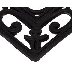 Коврик на ступеньку 250*750мм VORTEX ажурный, черный (20100)