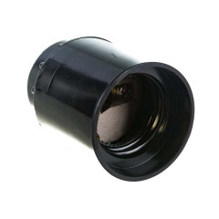 Патрон Е27 карболитовый подвесной гладкий черный Navigator 71606