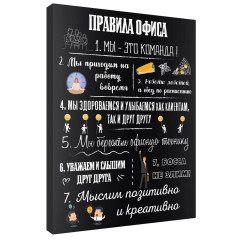 Постер DIVINO Правила офиса (30*40)