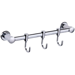 Вешалка FRAP F205-3 (3 крючка, подвижные), хром