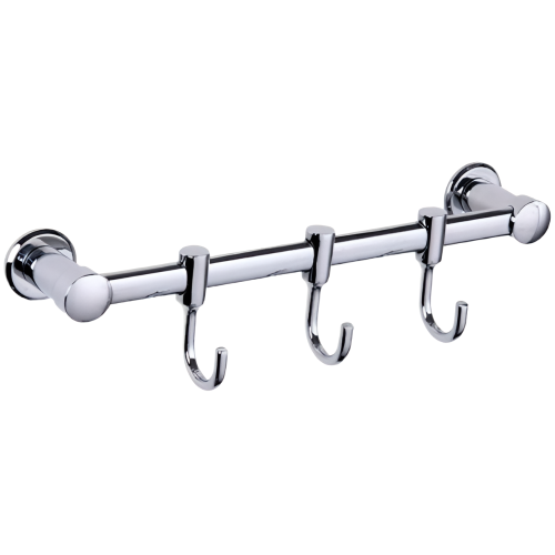 Вешалка FRAP F205-3 (3 крючка, подвижные), хром