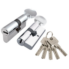 Мех. цилиндр PUNTO 100 (45*10*45) с вертушкой CP хром (48041)