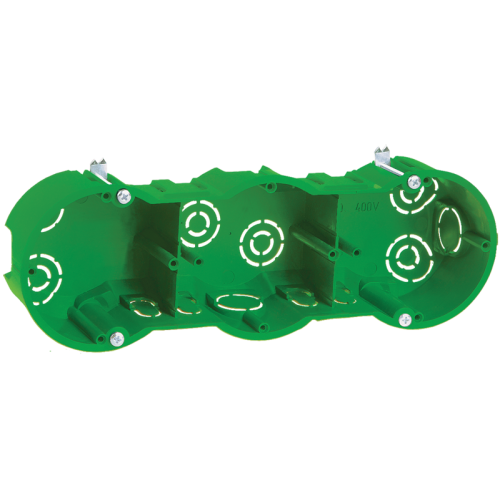 Коробка уст. 3х местная 212х70х45мм для Г/К метал. лапки IEK КМ40024 (517622)