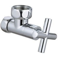 Вентиль запорный для П/С GAPPO угловой ф 1/2