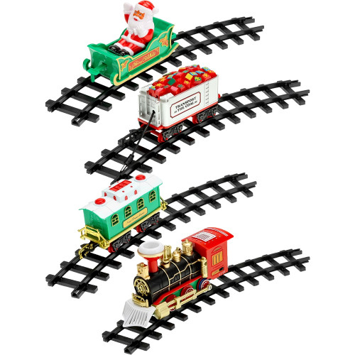 Железная дорога Радость Новогодняя музыкальная, батарейки 2*АА (не входят) НУ-8022