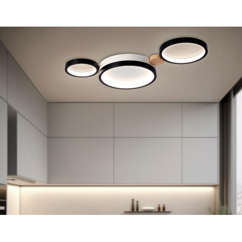 Светильник AMBRELLA FL4814/3 BK/WH 45W 3000K-6400K черный/белый