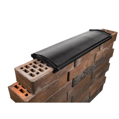 Парапет для забора полимерно-песчанный MONBLAN коричневый (254 мм)