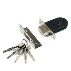 Замок врезной б/руч. APECS 90-К-CR (б/ц) (00842)