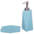 Набор для ванной 4 предмета голубой, полирезина Y324 (316400)