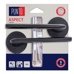 Ручки раздельные PUNTO LM/A R.RS52.ASPECT/HD BL-24 черный (45529)