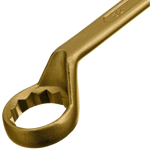 Ключ гаечный СИБРТЕХ накидной 27х32мм, желтый цинк (14636)