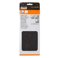 Сетка шлифовальная GEPARD 115x280мм Р180 5шт (GP5013-180)