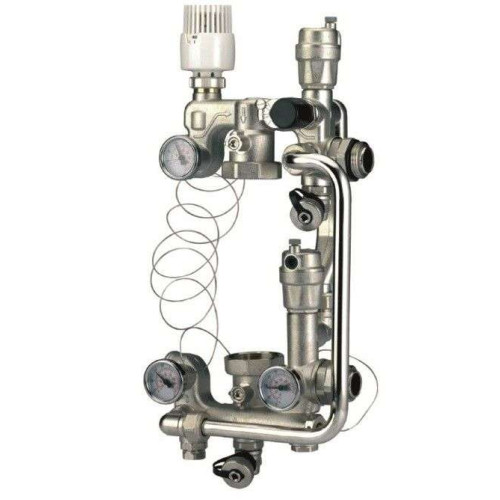 Смесительный узел для теплого пола TIM неразборный 180мм JH-1033