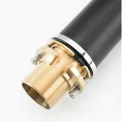 Смеситель для ванны врезной GAPPO на 3 отверстия G1103-6 чёрный/хром