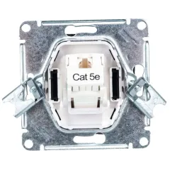 Розетка PC AtlasDesign карбон SchE ATN001083