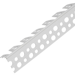 Профиль угловой ПВХ арочный  25*25 2,5м (Ш-А2 001 БЕЛ)