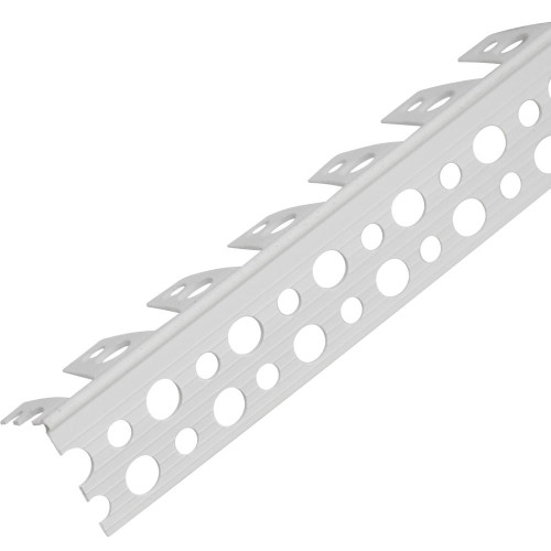 Профиль угловой ПВХ арочный  25*25 2,5м (Ш-А2 001 БЕЛ)