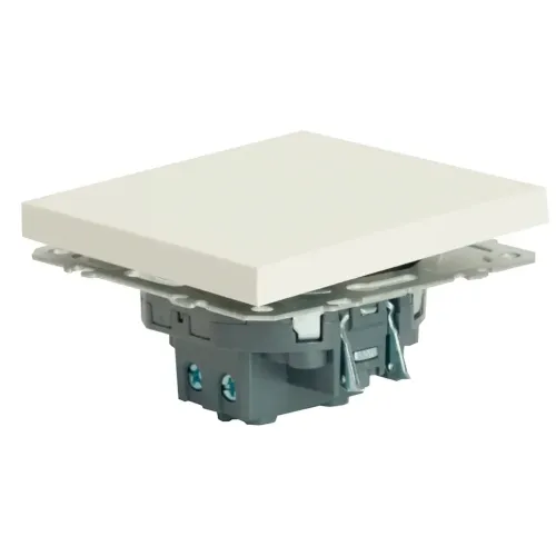 Переключатель 1-кл ЭМИЛИ перекрестный белый RSW10-5110-01