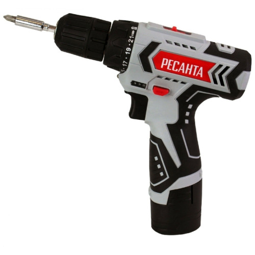 Шуруповерт РЕСАНТА ДА-12-2Л (75/14/1) (*15)