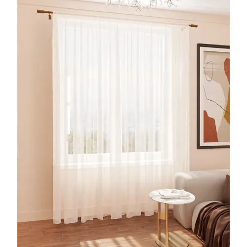 Тюль Ле-Гранд Вуаль шелк 300*260 с утяжелителем белый