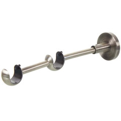 Карниз Ле-Гранд кованный Кронштейн стеновой (2 ряд d16/16мм) серебро матовое