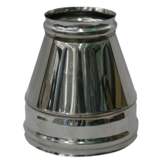 Дымоход конус 0,5мм Ф130х200 нержавеющая сталь (Феррум)