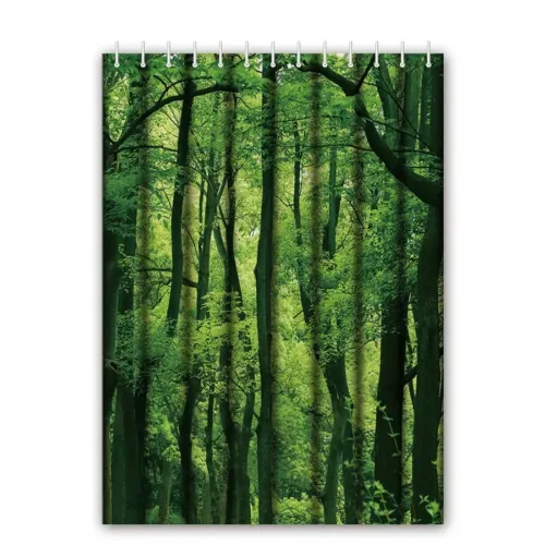 Шторка для ванной HAIBA HB74060 180x180cм 12 колец, лес (812674)