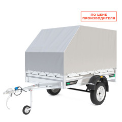 Прицеп ТИТАН 2515 (2500х1560, борт h=300, Тент+каркас, h=1220 скос)