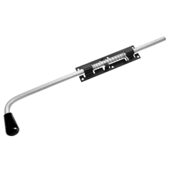 Засов с пружиной ЗСП-600 мод.2  (черный) (12311)