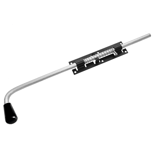 Засов с пружиной ЗСП-600 мод.2  (черный) (12311)
