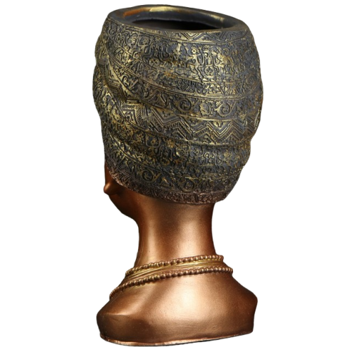 Ваза-подставка Африканка бронза 3,5л 33х20см(6978419)
